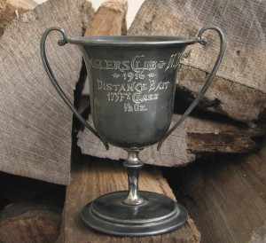 This 4.25" Tall Anglers Club Of New York Casting Trophy Is Dated 1916