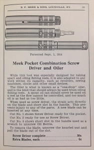  The Meek Screwdriver As Pictured And Described In Their 1905 Catalog