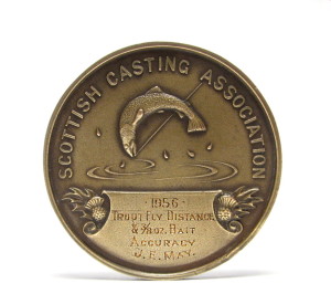 Another Scottish Casting Association Medal. This One Of Brass And For Both Fly & Bait Casting.