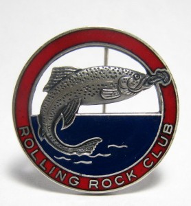 Sterling Silver Rolling Rock Club Pin. Established In 1917, The 10,000 Acre Rolling Rock Club Is Located In Laughlintown, Pennsylvania.