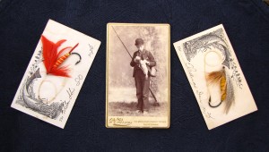 An Early Photograph And Carded Flies. The Photo Is Dated 1890.