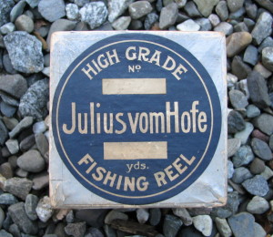 This Rare Julius vom Hofe Reel Box Is Just 3″ Tall And 2.75″ Wide. Collectors Refer To This Type Of Box As “Chimney” Style.