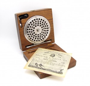 The First And Second Versions Of The 1874 Patent Reel Came In A Nifty Walnut Box