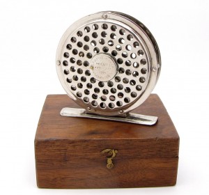 This Is The Second Version Of The 1874 Reel. The First Version Is Solid Nickel Silver And Is Marked On The Foot.. The Third Version Is Constructed With Screws Rather Than Rivets, And The Click Is Moved To Inside The Rear Plate. The Fourth Model Adds An Anti-Foul Rim.