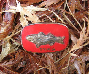An R.J. Shaeffer Fishing Award Pin From 1959